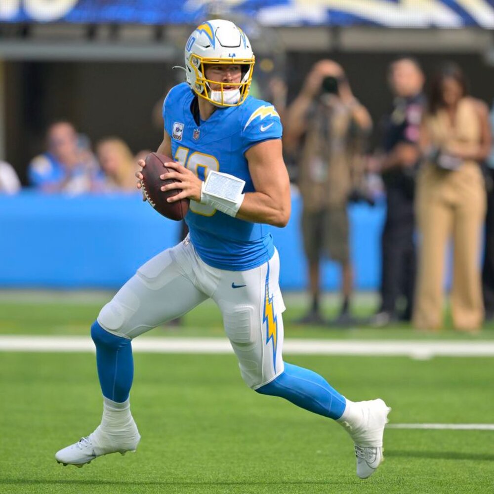 JUSTIN HERBERT SIGNED LA CHARGERS FULL SIZE AUTOGRAPHED WILSON FOOTBALL wCOA 895 - Picture 7 of 9